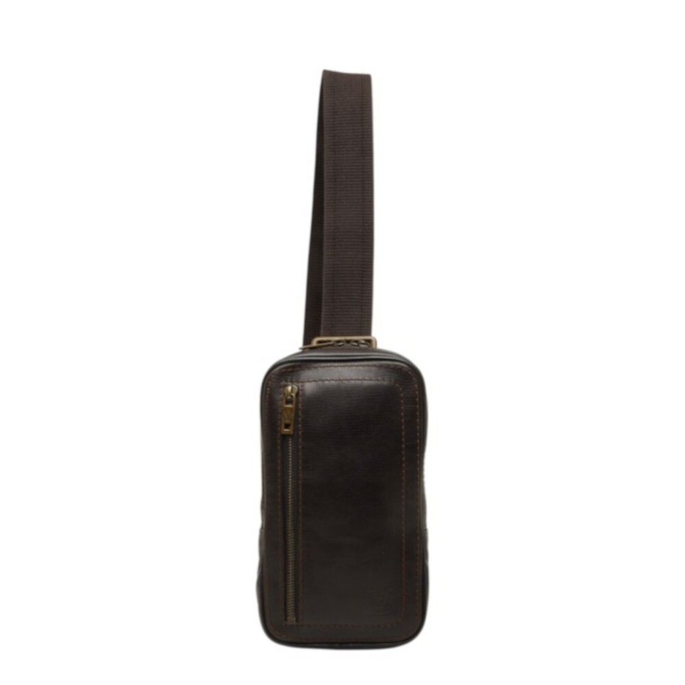 Louis Vuitton Utah Siu Body Bag Waist M92535 Dark Brown Leather Women's LOUIS...